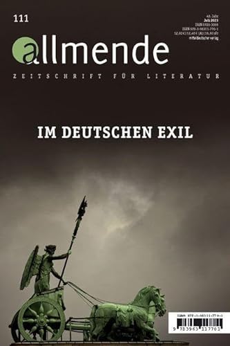 Allmende 111 – Zeitschrift für Literatur: Im deutschen Exil (allmende – Zeitschrift für Literatur) von Mitteldeutscher Verlag